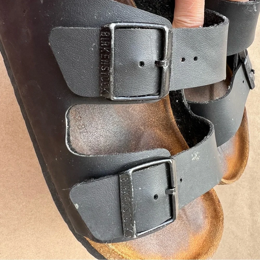 Birkenstock Arizona Black Slides Sandals Size EU 42 / W 11 / M 10